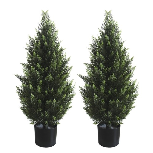 2pcs 3ft artificial cypress - 3ft,
